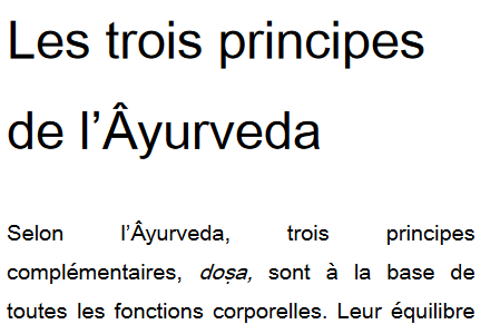 Les trois principes de l’Âyurveda