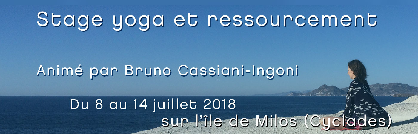 Yoga ressourcement Milos juillet 2018