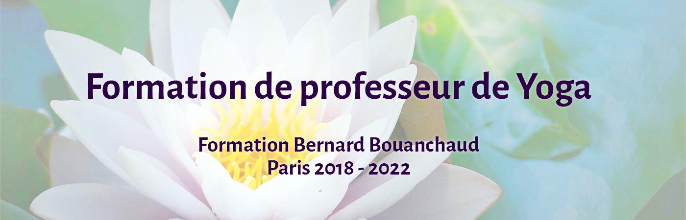 Bernard Bouanchaud - Formation de professeur de Yoga - Paris 2018-2022