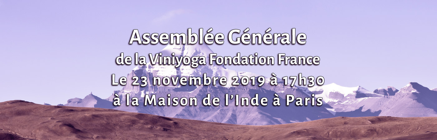 Assemblée Générale 2019 de la Viniyoga Fondation France