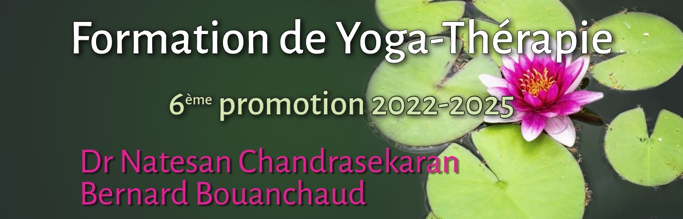 Formation de Yoga-thérapie sixième promotion 2022-2025 Dr Natesan CHANDRASEKARAN Bernard BOUANCHAUD