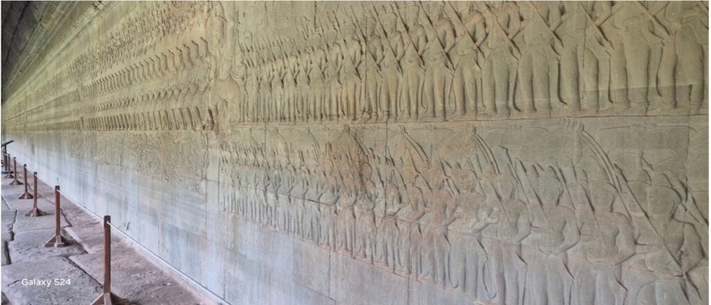Fresque « le Barattage de l'Océan de Lait » Angkor Vat Mars-2026